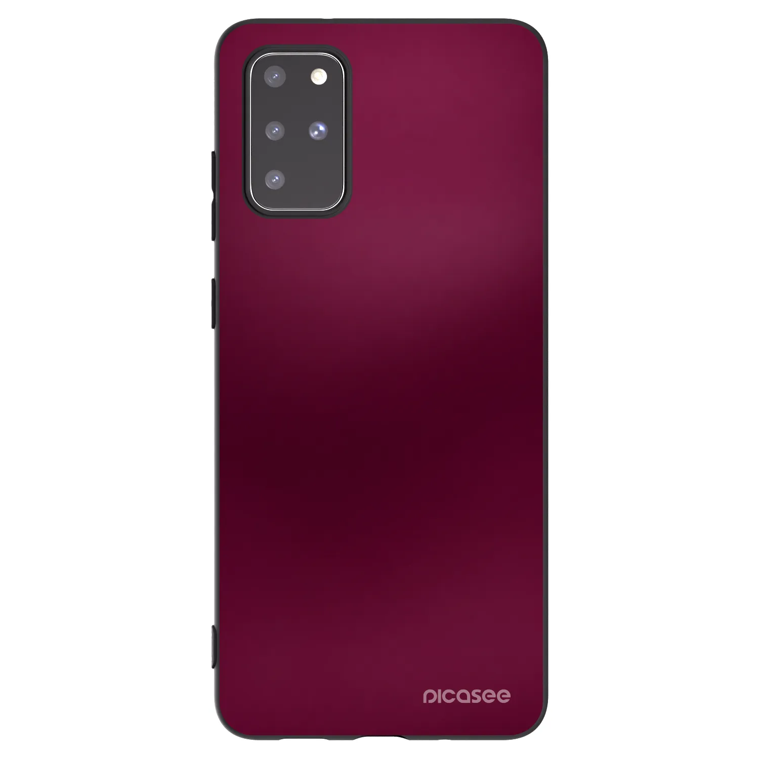 Picasee silikónový čierny obal pre Samsung Galaxy S20+ G985F - Velvet Bordeaux