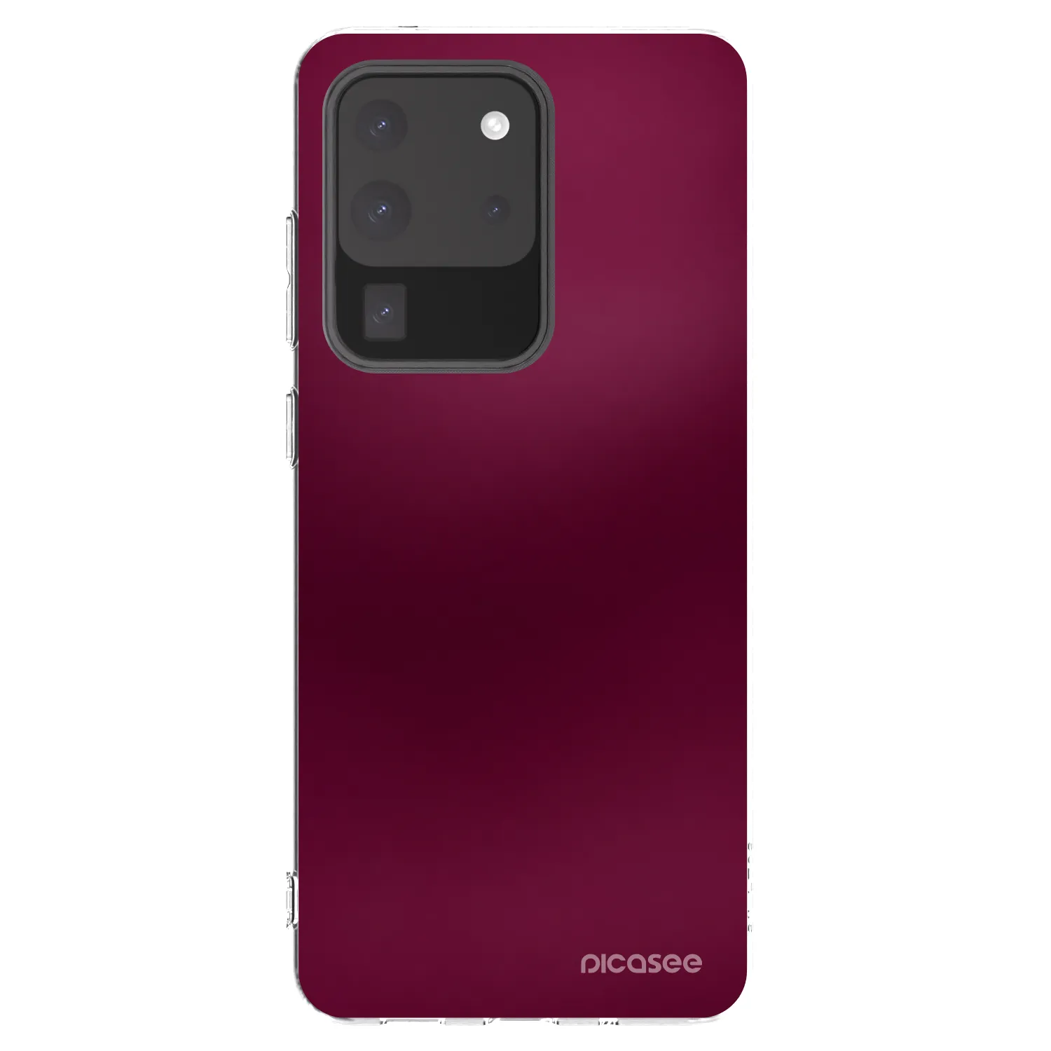 Picasee silikónový prehľadný obal pre Samsung Galaxy S20 Ultra 5G G988F - Velvet Bordeaux