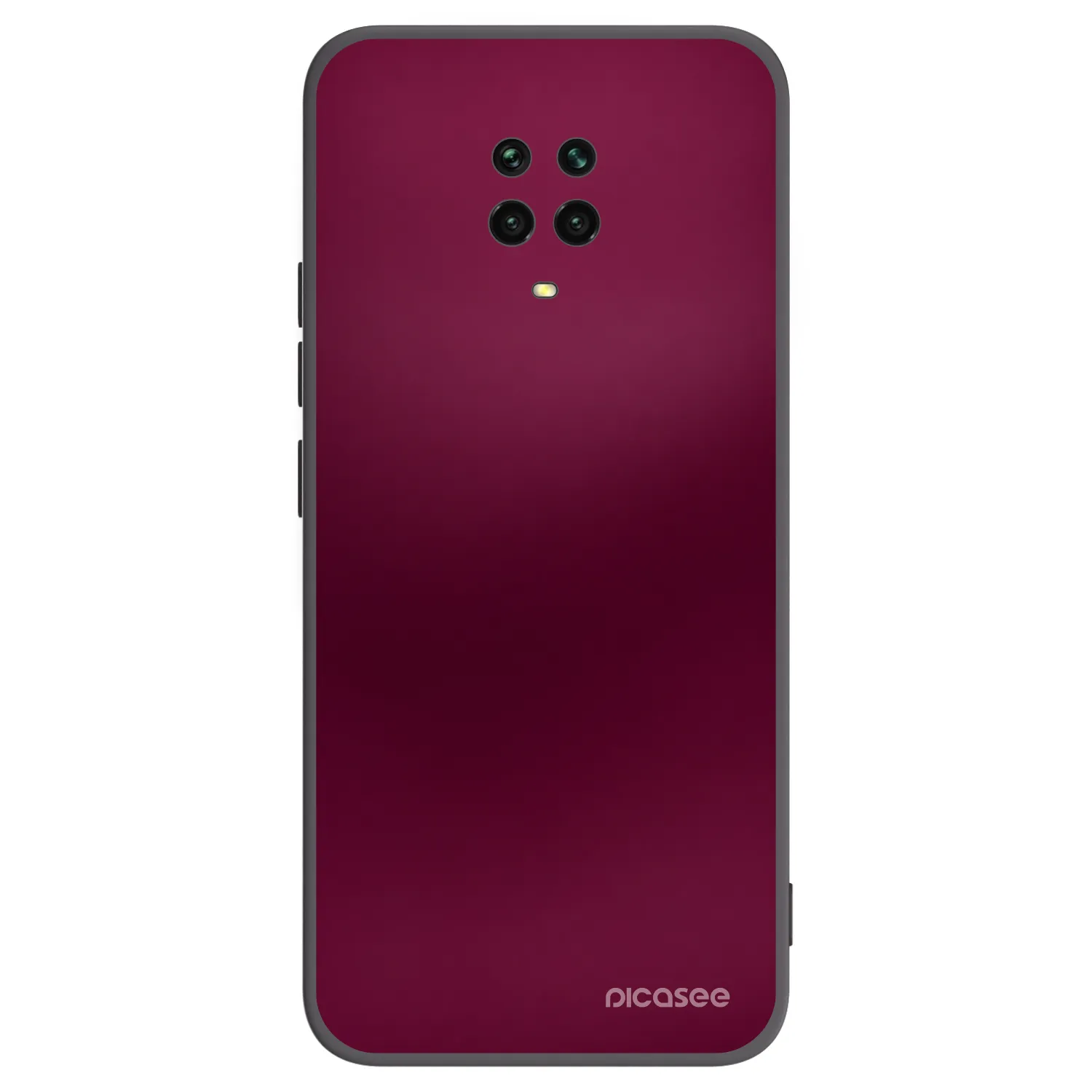 Picasee silikónový čierny obal pre Xiaomi Redmi Note 9 Pro - Velvet Bordeaux