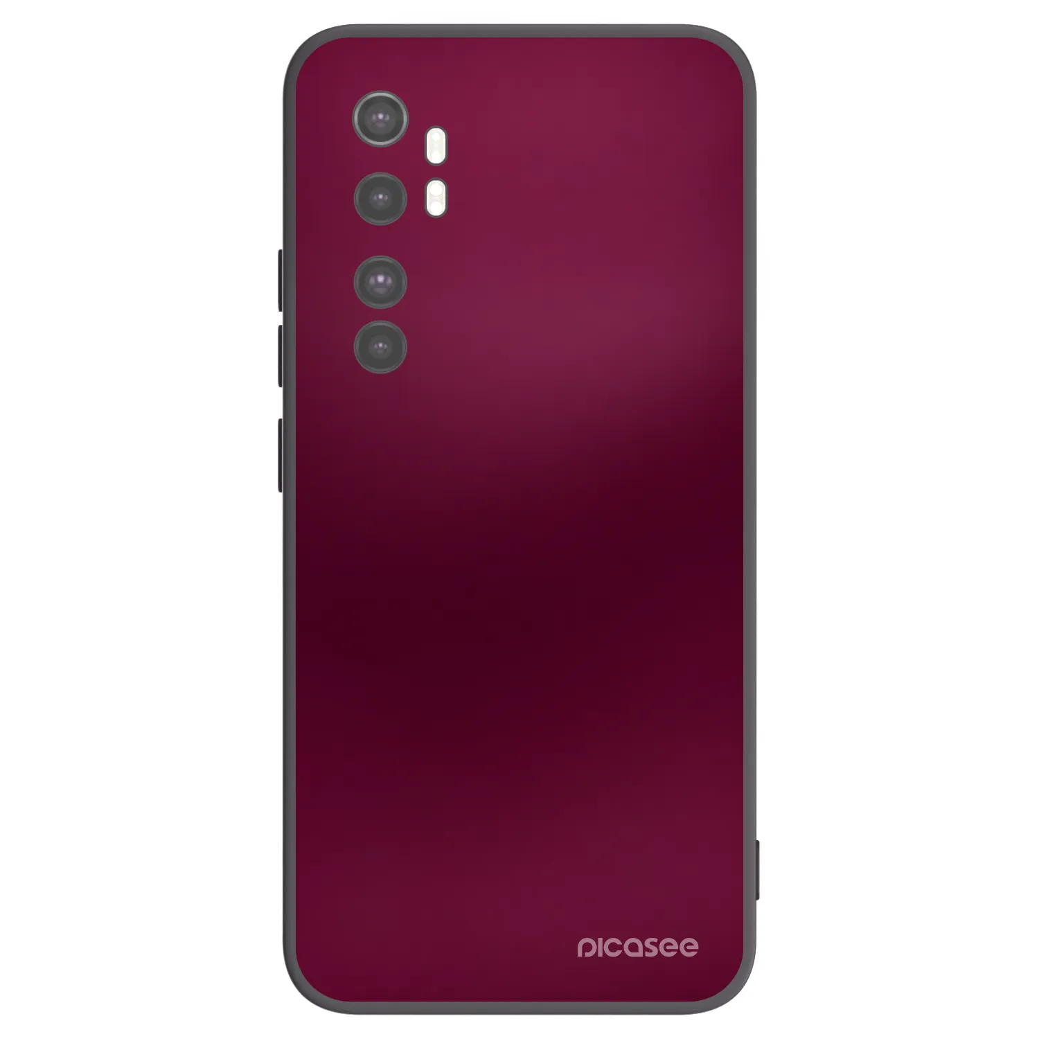 Picasee silikónový čierny obal pre Xiaomi Mi Note 10 Lite - Velvet Bordeaux