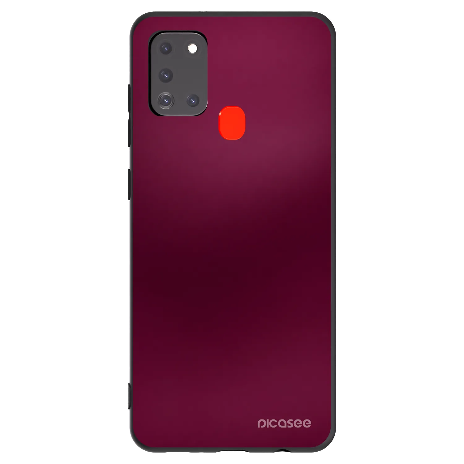 Picasee silikónový čierny obal pre Samsung Galaxy A21s - Velvet Bordeaux