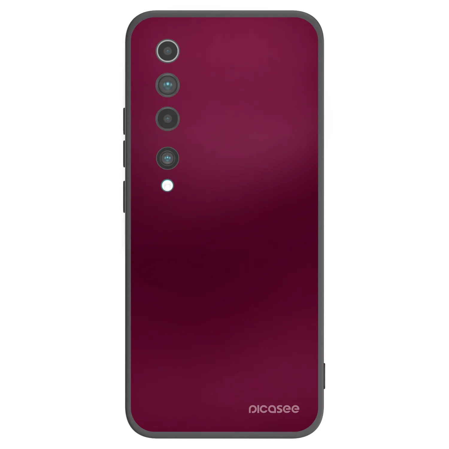 Picasee silikónový čierny obal pre Xiaomi Mi 10 - Velvet Bordeaux