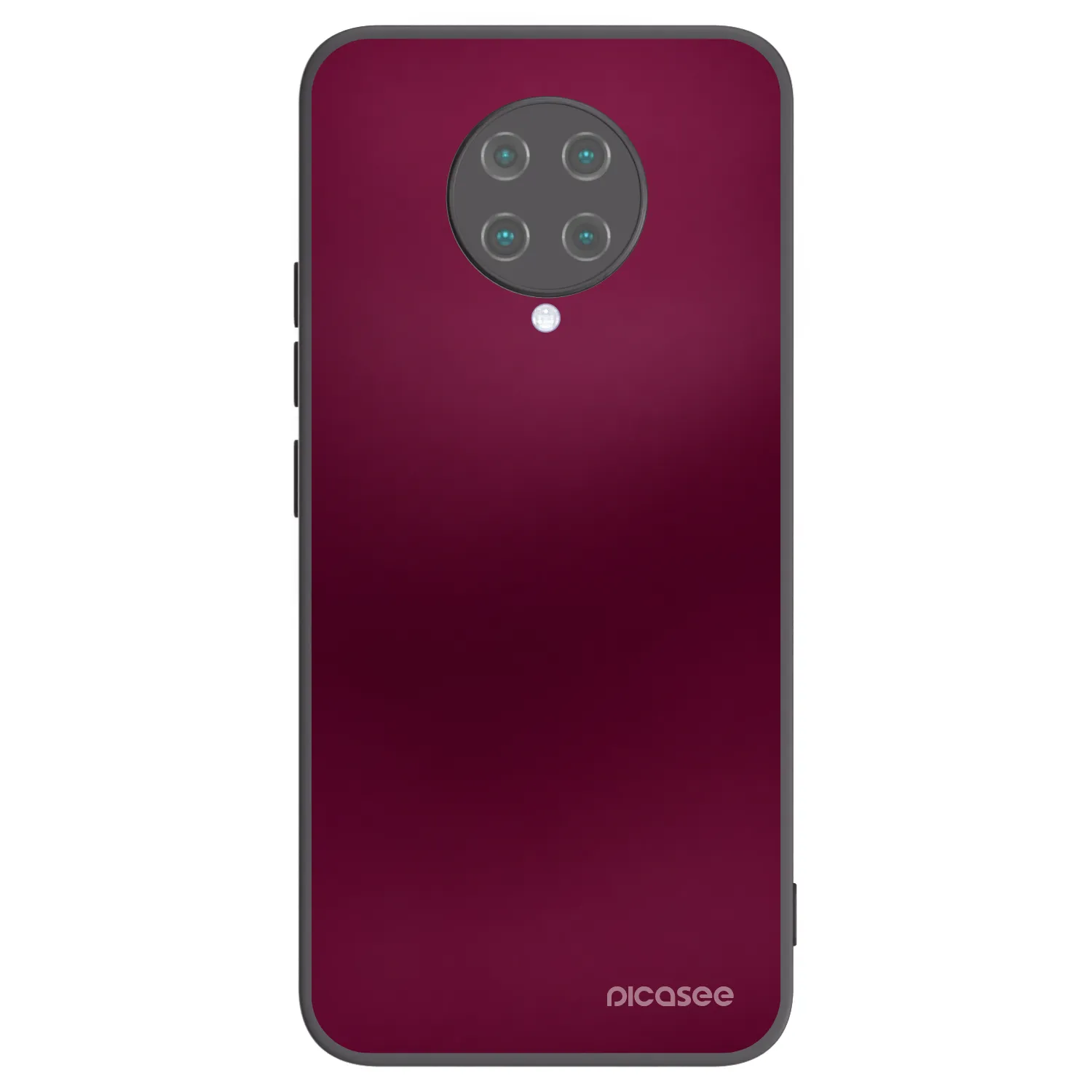 Picasee silikónový čierny obal pre Xiaomi Poco F2 Pro - Velvet Bordeaux