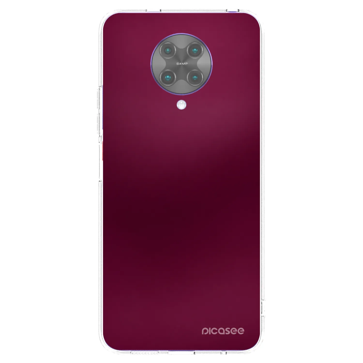 Picasee silikónový prehľadný obal pre Xiaomi Poco F2 Pro - Velvet Bordeaux