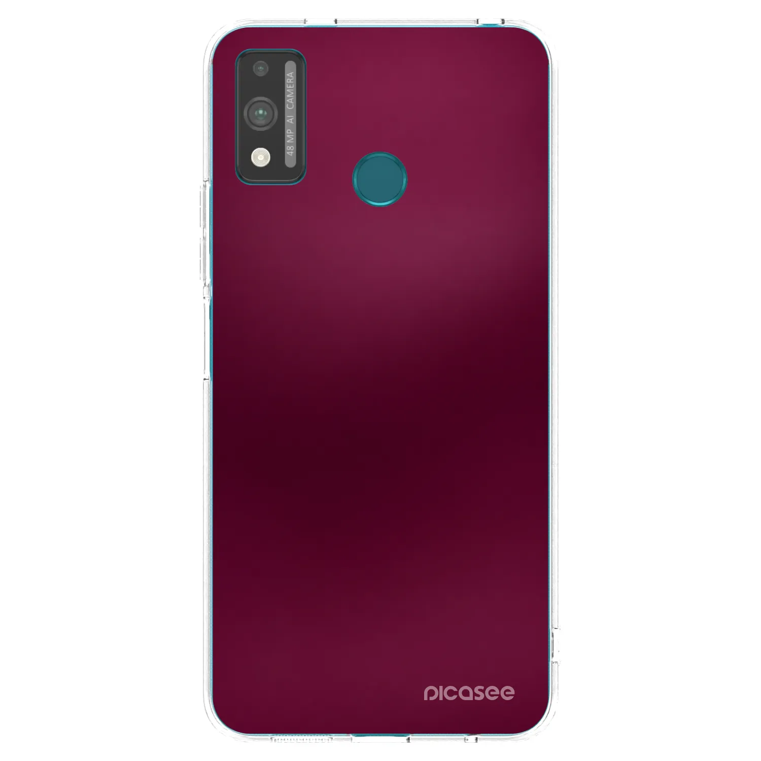 Picasee silikónový prehľadný obal pre Honor 9X Lite - Velvet Bordeaux