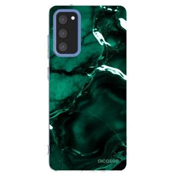Picasee silikónový prehľadný obal pre Samsung Galaxy S20 FE - Dark emerald