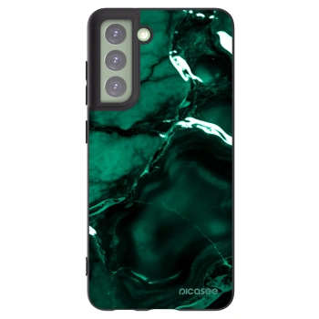Picasee silikónový čierny obal pre Samsung Galaxy S21 FE 5G - Dark emerald