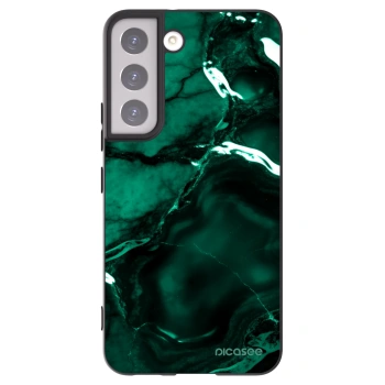 Picasee silikónový čierny obal pre Samsung Galaxy S22 5G - Dark emerald