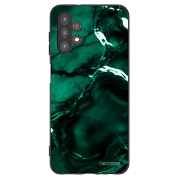 Picasee silikónový čierny obal pre Samsung Galaxy A13 4G A135 - Dark emerald
