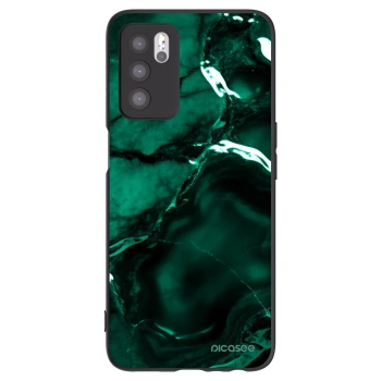Picasee silikónový čierny obal pre OPPO A16s - Dark emerald