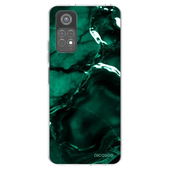 Picasee silikónový prehľadný obal pre Xiaomi Redmi Note 11S 5G - Dark emerald