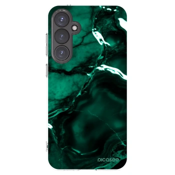Picasee silikónový prehľadný obal pre Samsung Galaxy S23 FE S711B - Dark emerald