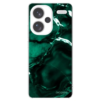 Picasee silikónový prehľadný obal pre Xiaomi Redmi Note 13 Pro+ 5G - Dark emerald