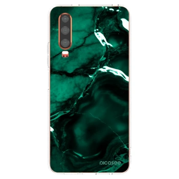 Picasee silikónový prehľadný obal pre Huawei P30 - Dark emerald