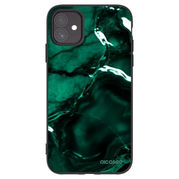 Picasee silikónový čierny obal pre Apple iPhone 11 - Dark emerald