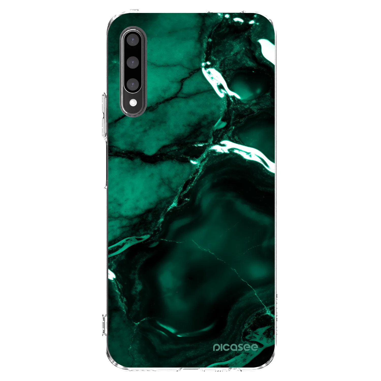 Picasee silikónový prehľadný obal pre Honor 9X Pro - Dark emerald