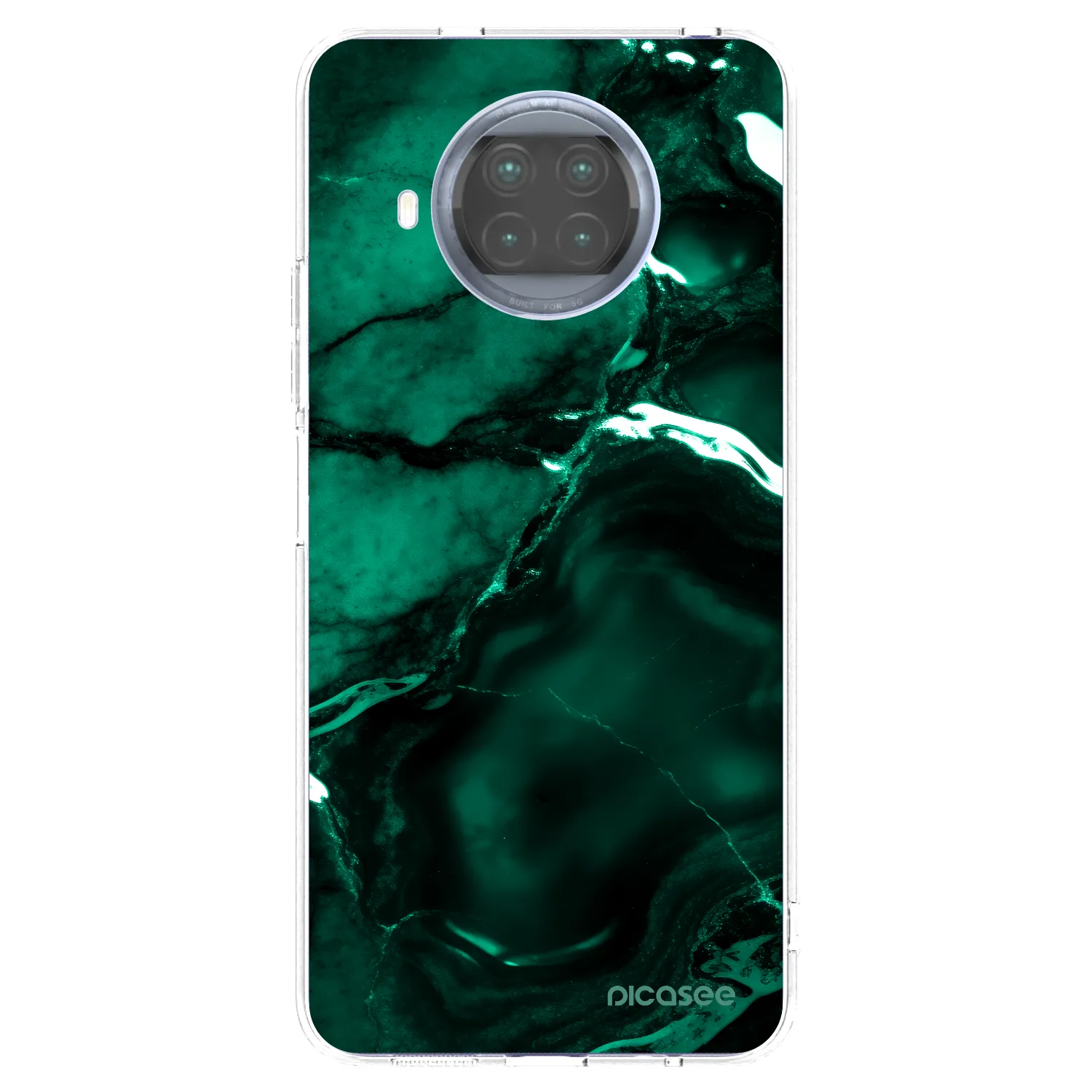 Picasee silikónový prehľadný obal pre Xiaomi Mi 10T Lite - Dark emerald