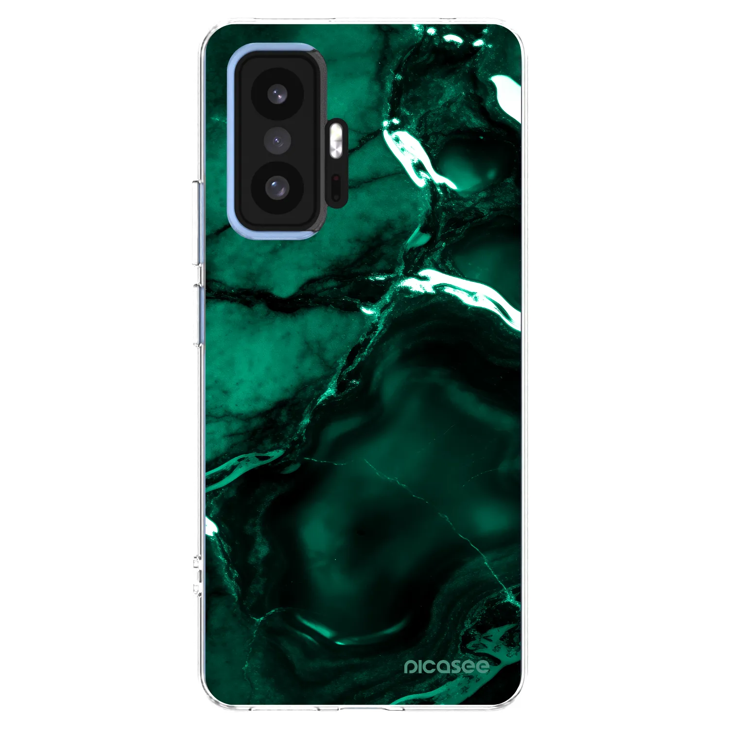 Picasee silikónový prehľadný obal pre Xiaomi 11T - Dark emerald