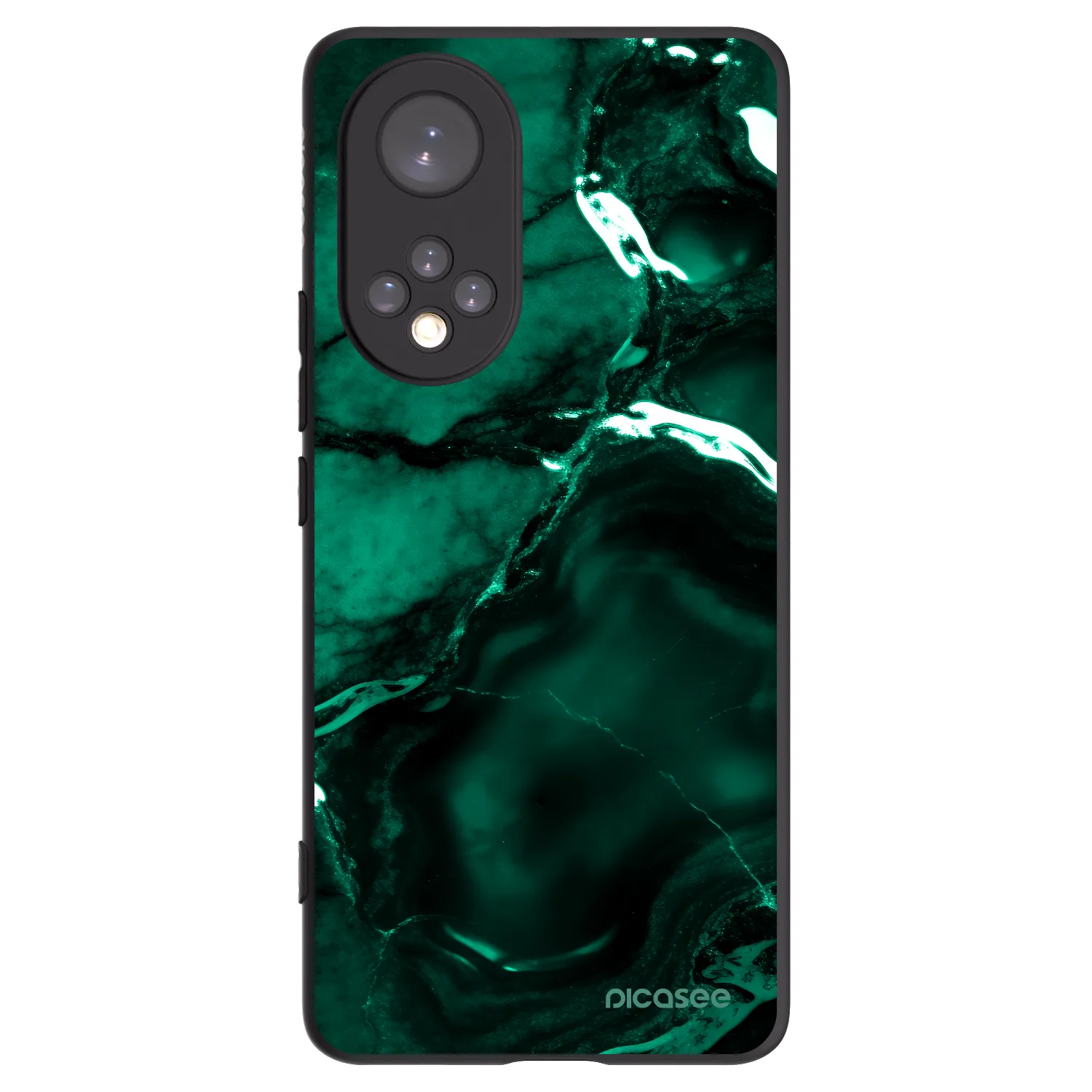 Picasee silikónový čierny obal pre Huawei Nova 9 - Dark emerald