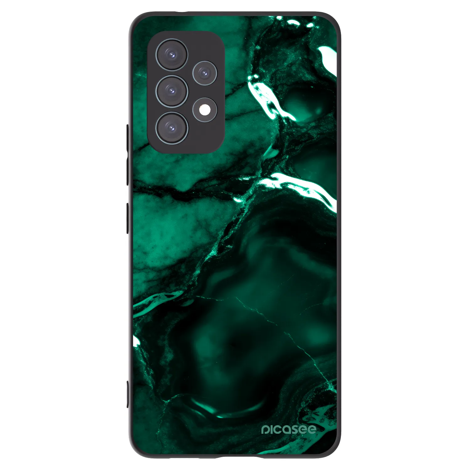 Picasee silikónový čierny obal pre Samsung Galaxy A53 5G A536 - Dark emerald