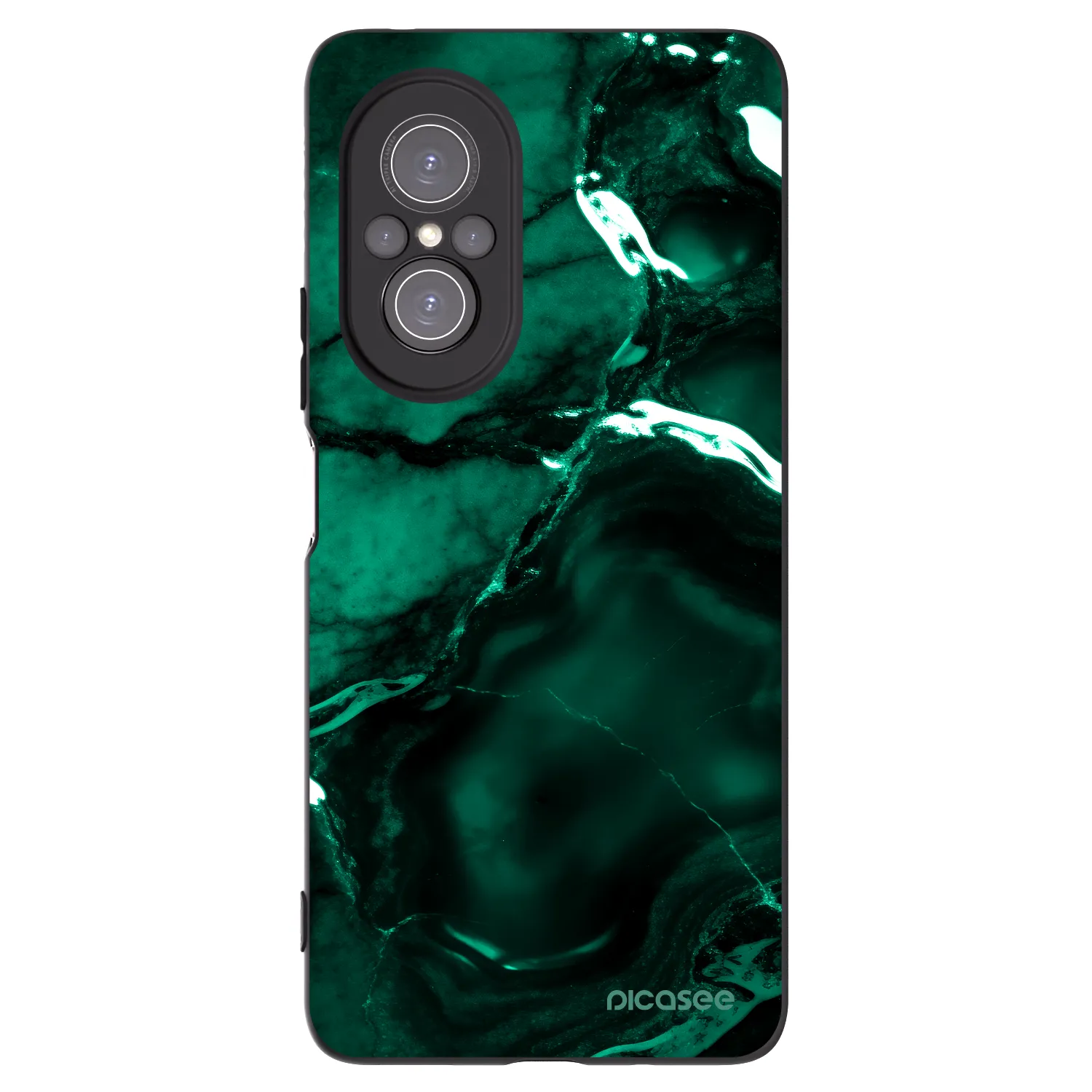 Picasee silikónový čierny obal pre Huawei Nova 9 SE - Dark emerald