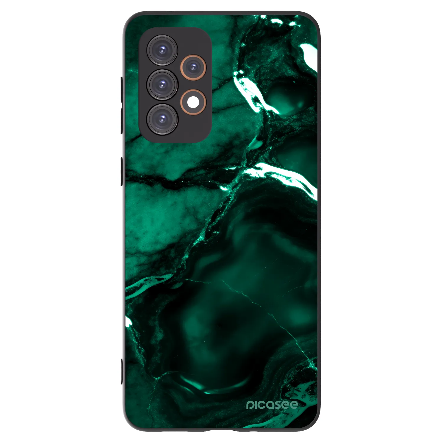 Picasee silikónový čierny obal pre Samsung Galaxy A33 5G A336 - Dark emerald