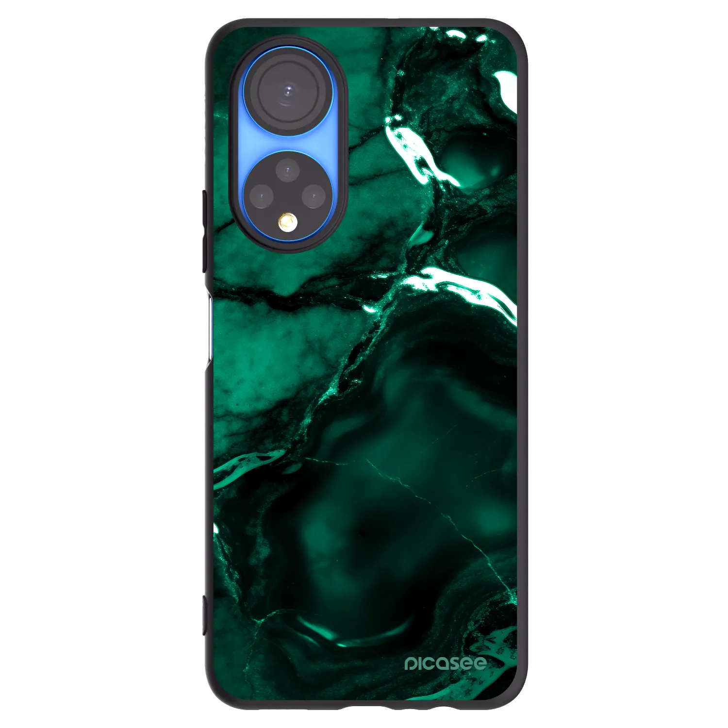 Picasee silikónový čierny obal pre Honor X7 - Dark emerald