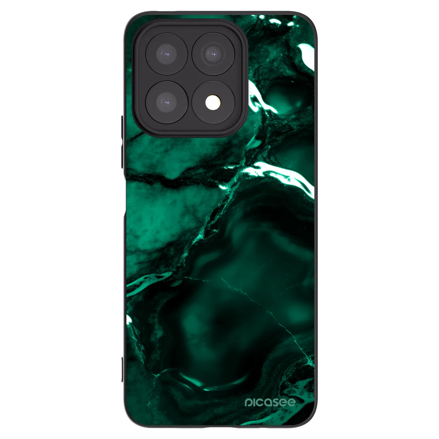 Picasee silikónový čierny obal pre Honor X8a - Dark emerald