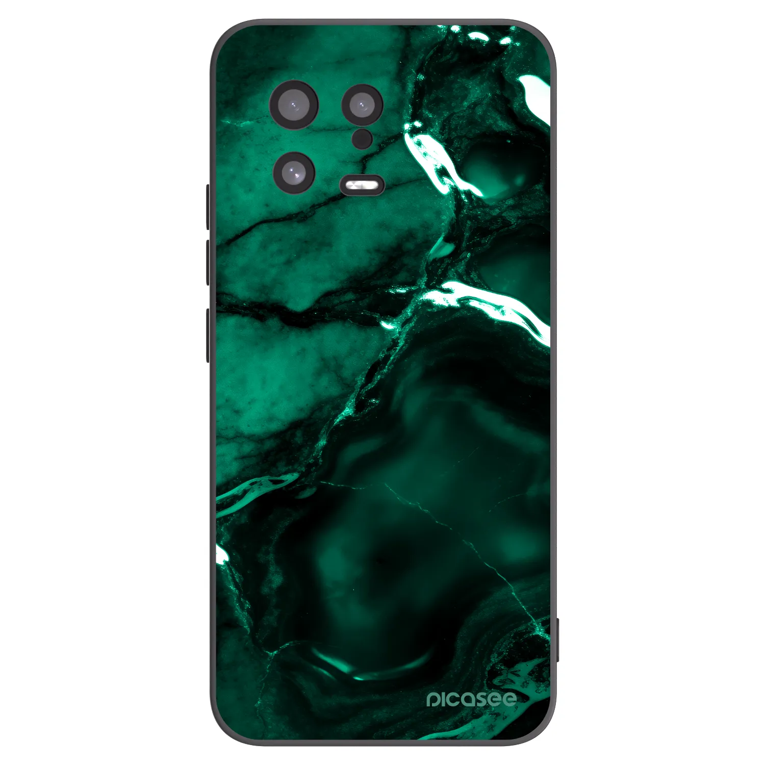 Picasee silikónový čierny obal pre Xiaomi 13 - Dark emerald