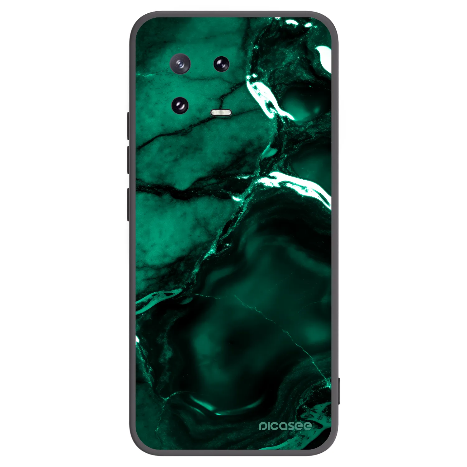 Picasee silikónový čierny obal pre Xiaomi 13 Pro - Dark emerald
