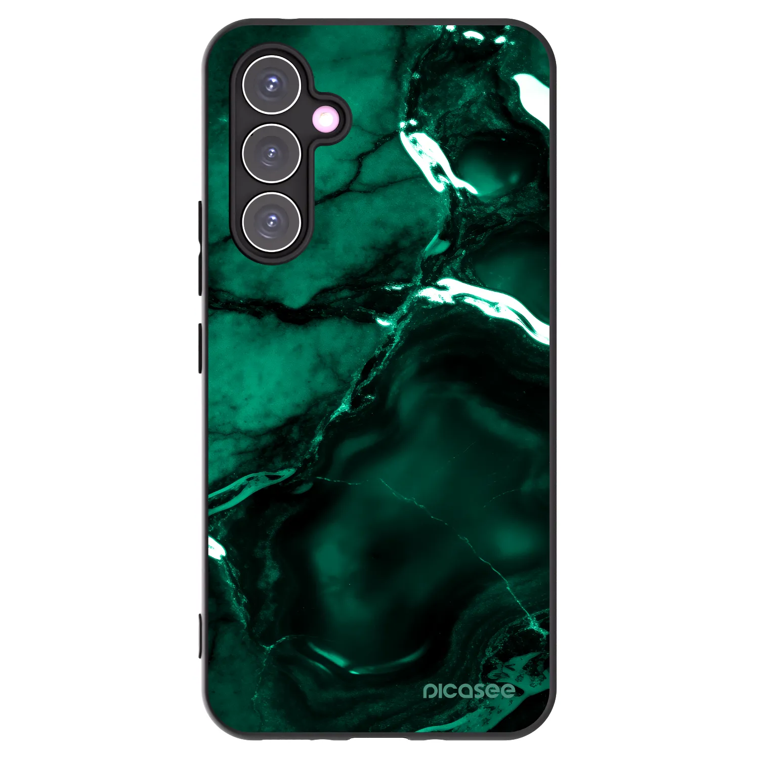Picasee silikónový čierny obal pre Samsung Galaxy A54 5G A546B - Dark emerald