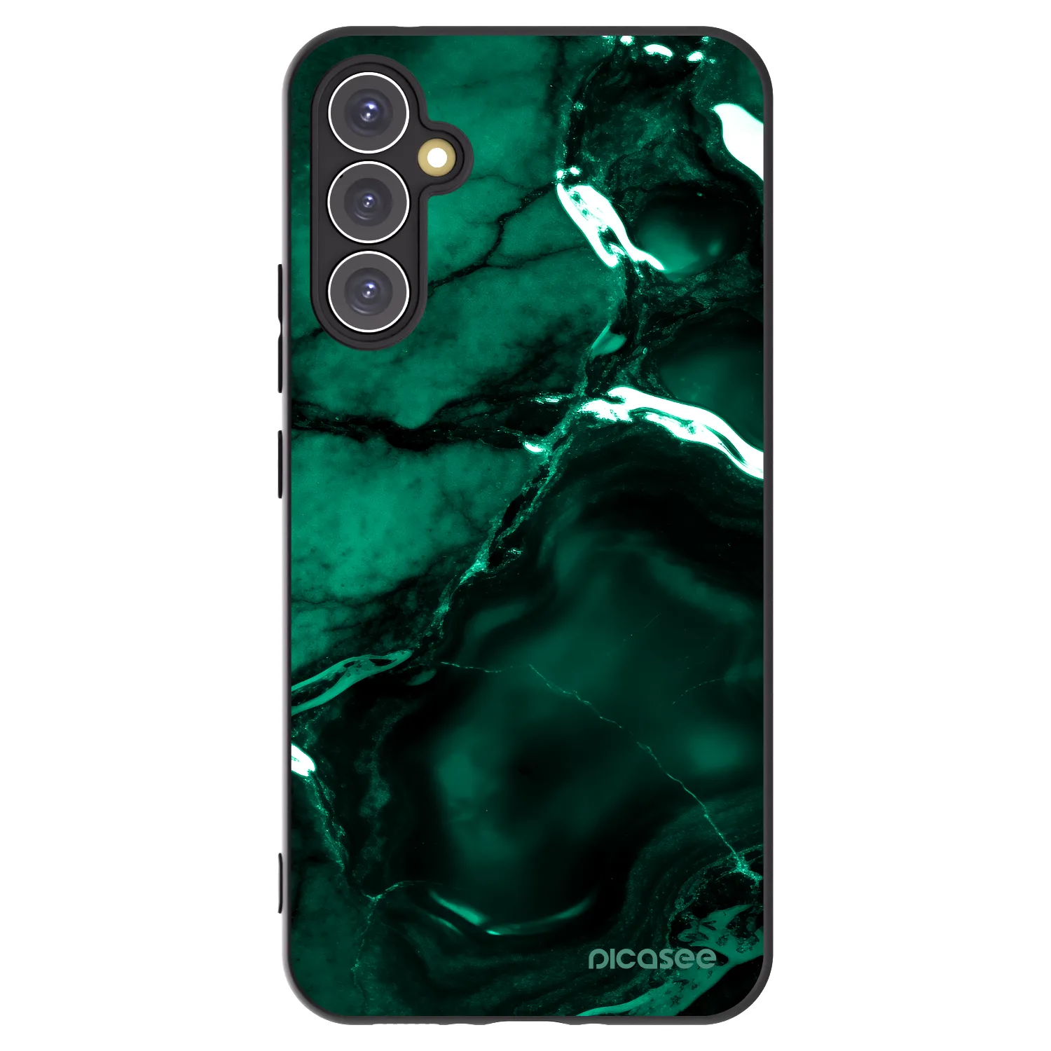 Picasee silikónový čierny obal pre Samsung Galaxy A34 5G A346B - Dark emerald