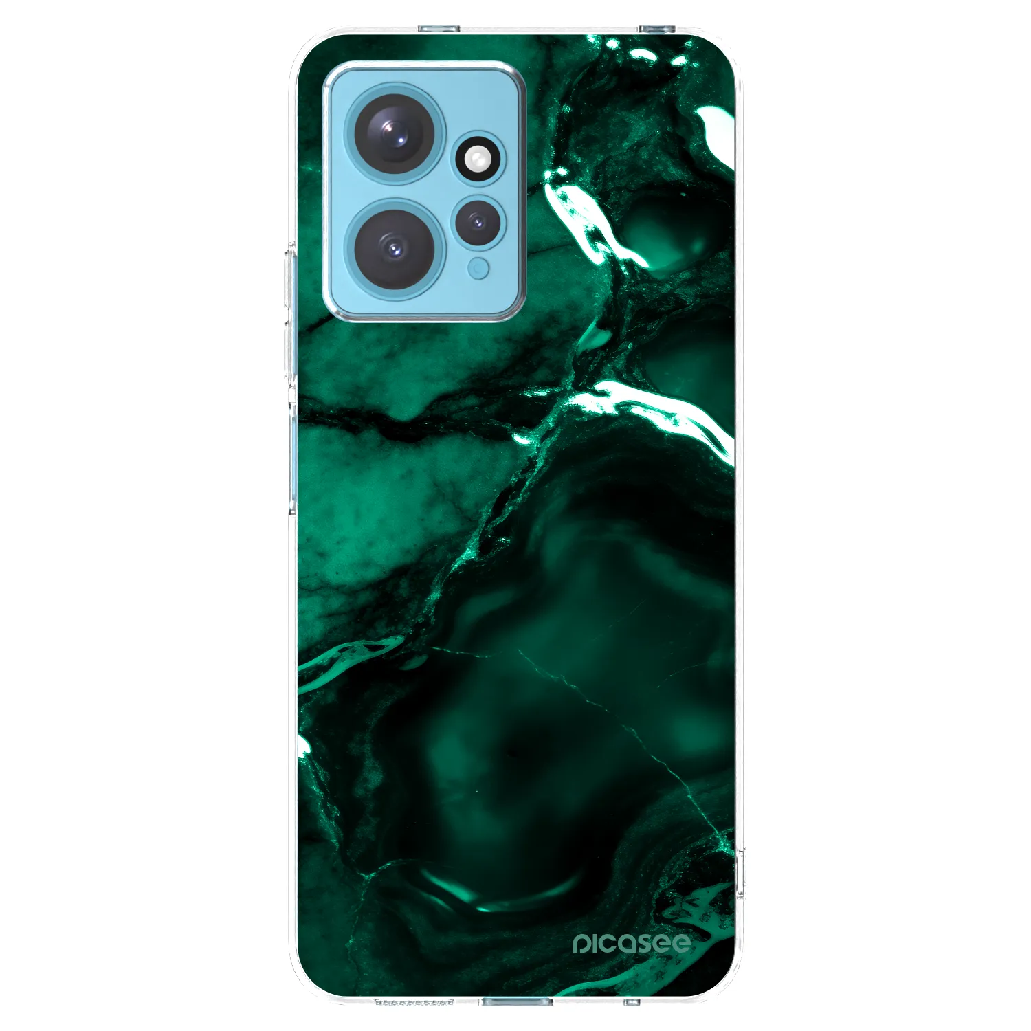 Picasee silikónový prehľadný obal pre Xiaomi Redmi Note 12 4G - Dark emerald