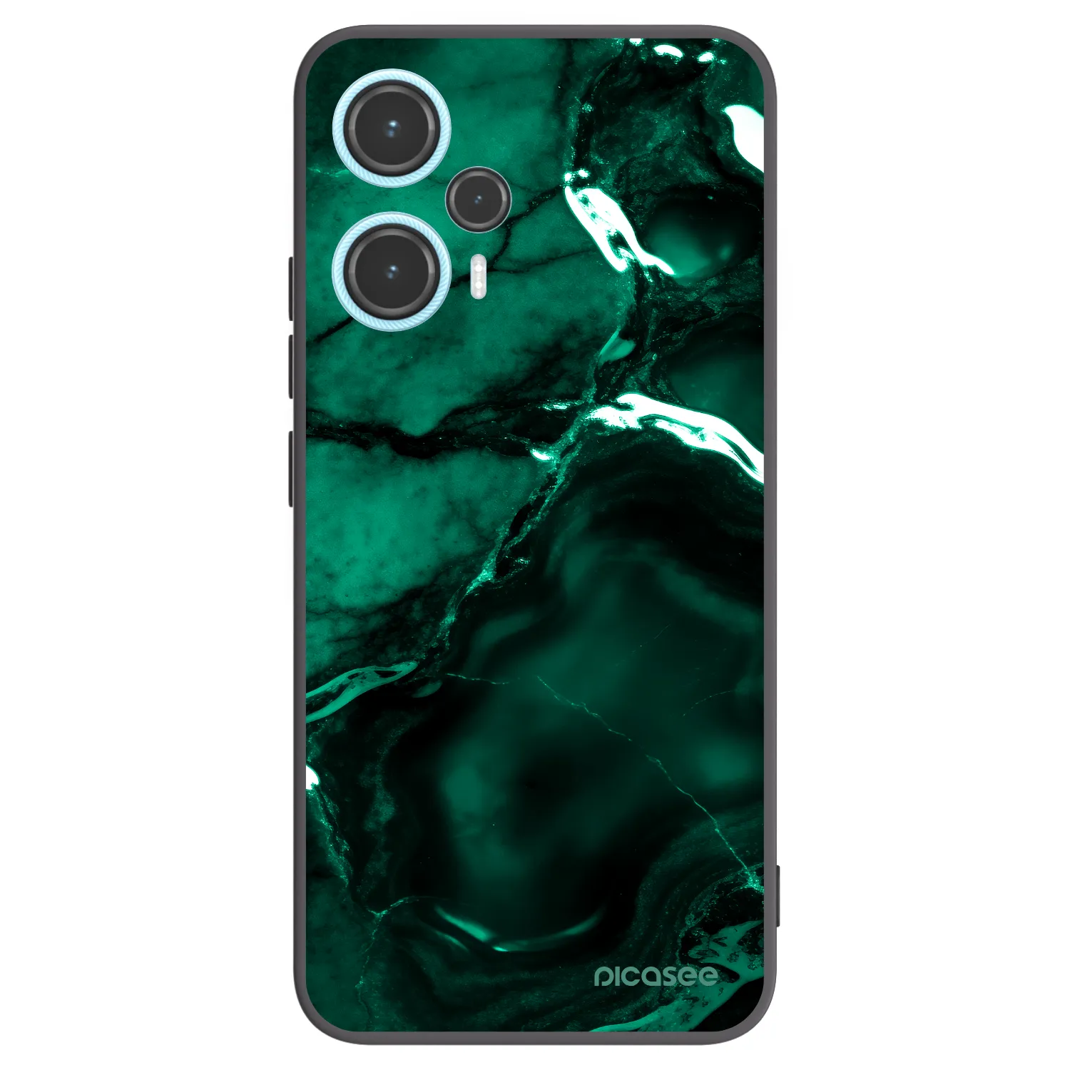 Picasee silikónový čierny obal pre Xiaomi Poco F5 - Dark emerald