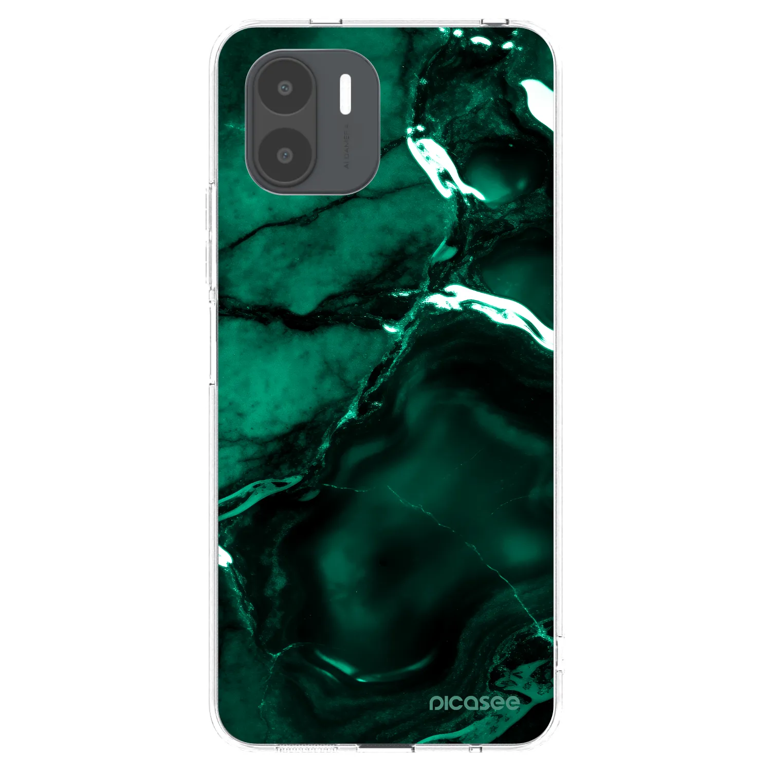 Picasee silikónový prehľadný obal pre Xiaomi Redmi A2 - Dark emerald