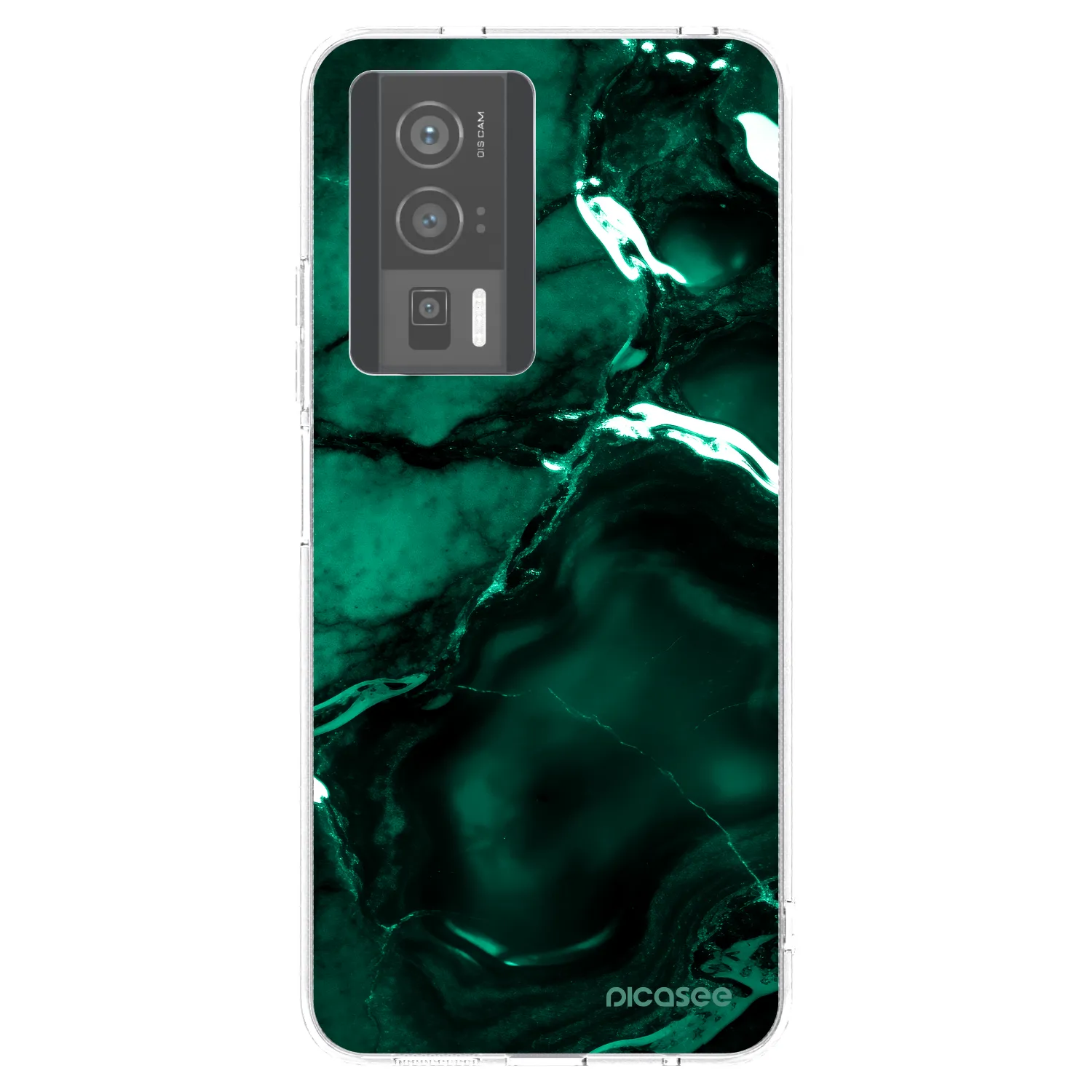 Picasee silikónový prehľadný obal pre Xiaomi Poco F5 Pro 5G - Dark emerald