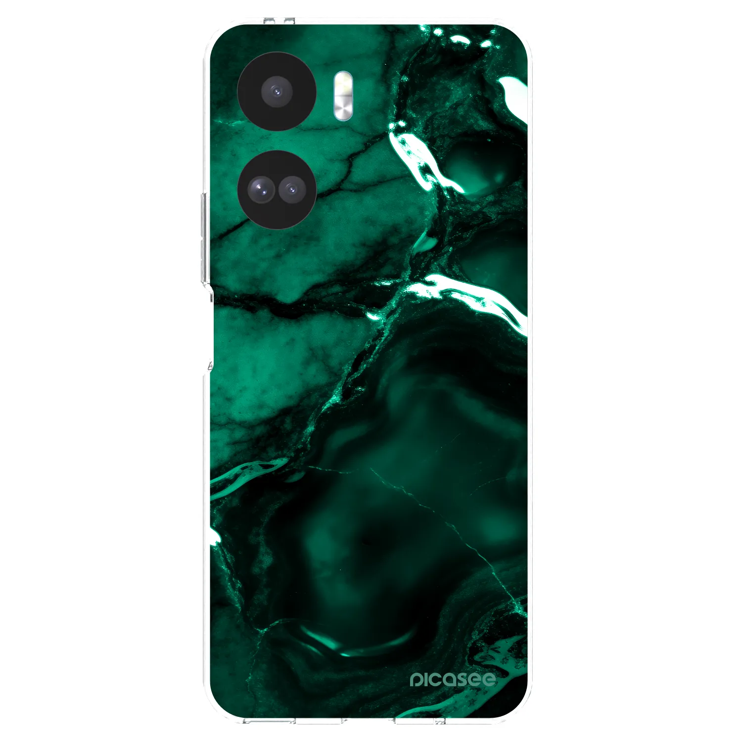 Picasee silikónový prehľadný obal pre Honor 90 Lite 5G - Dark emerald