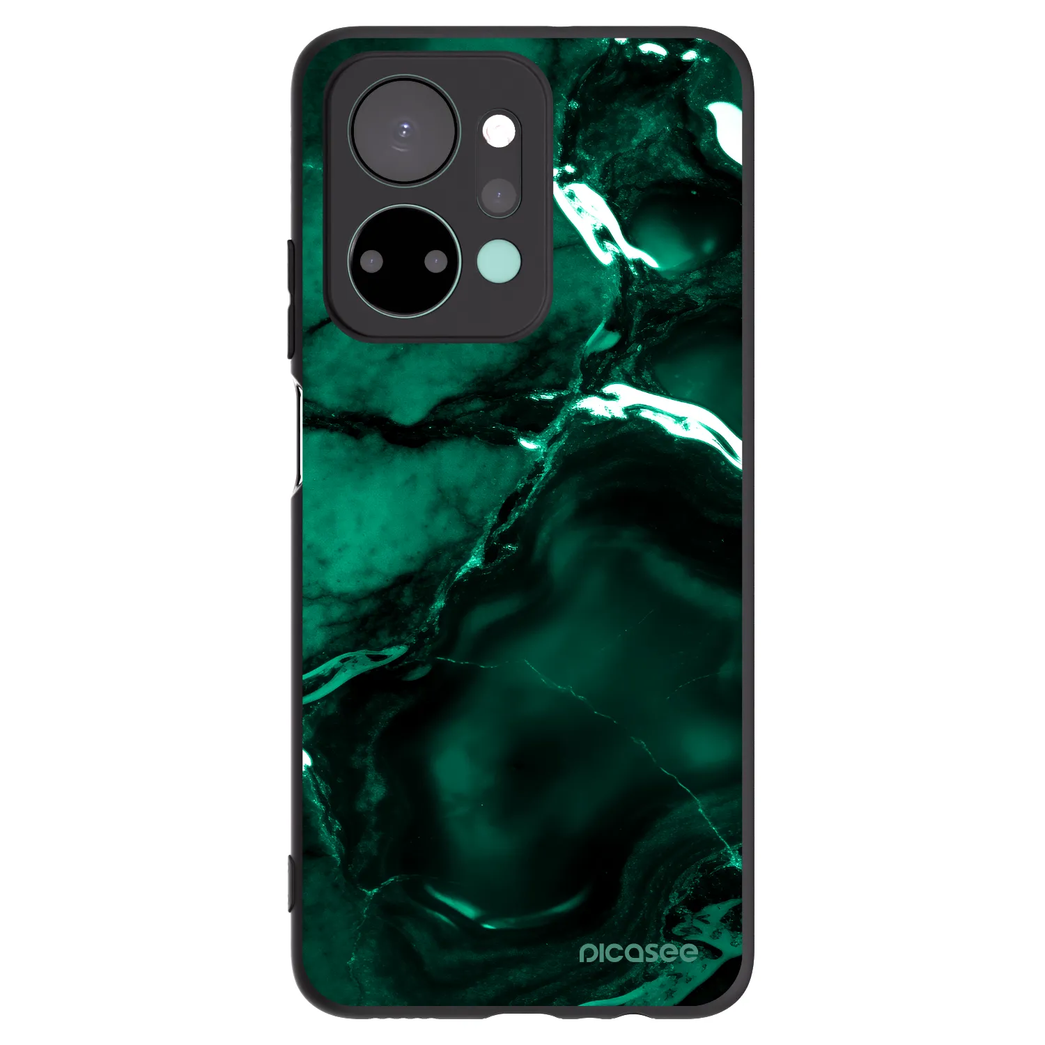 Picasee silikónový čierny obal pre Honor X7a - Dark emerald
