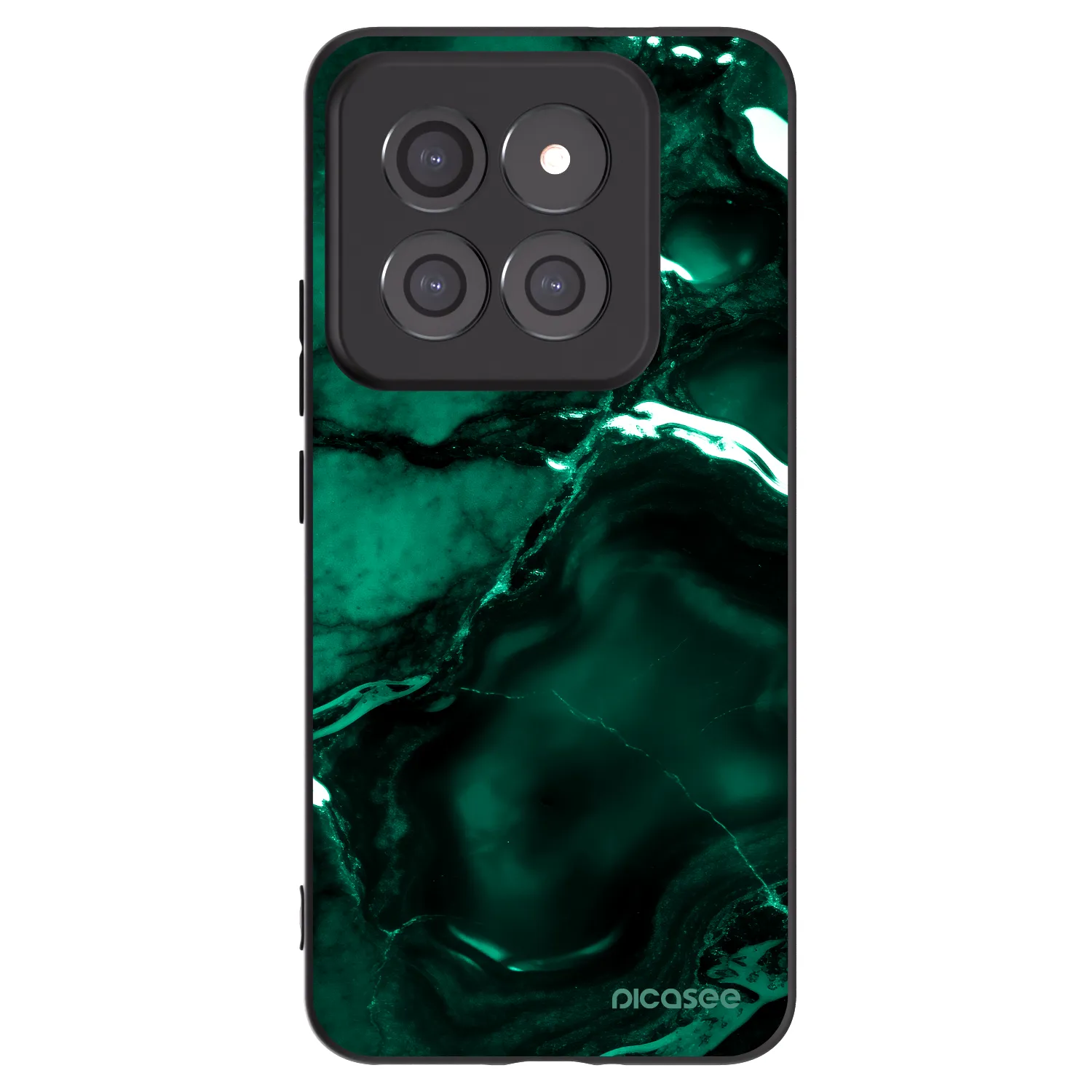 Picasee silikónový čierny obal pre Xiaomi 14 Pro - Dark emerald