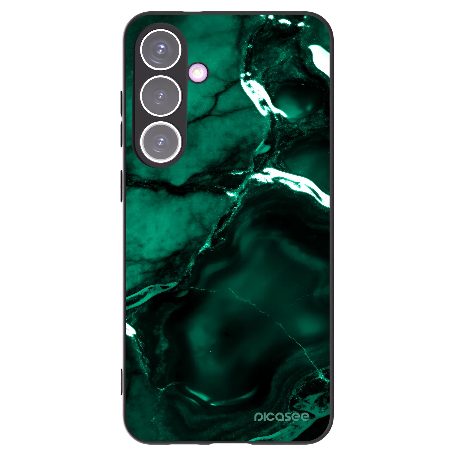 Picasee silikónový čierny obal pre Samsung Galaxy S24+ S926B 5G - Dark emerald