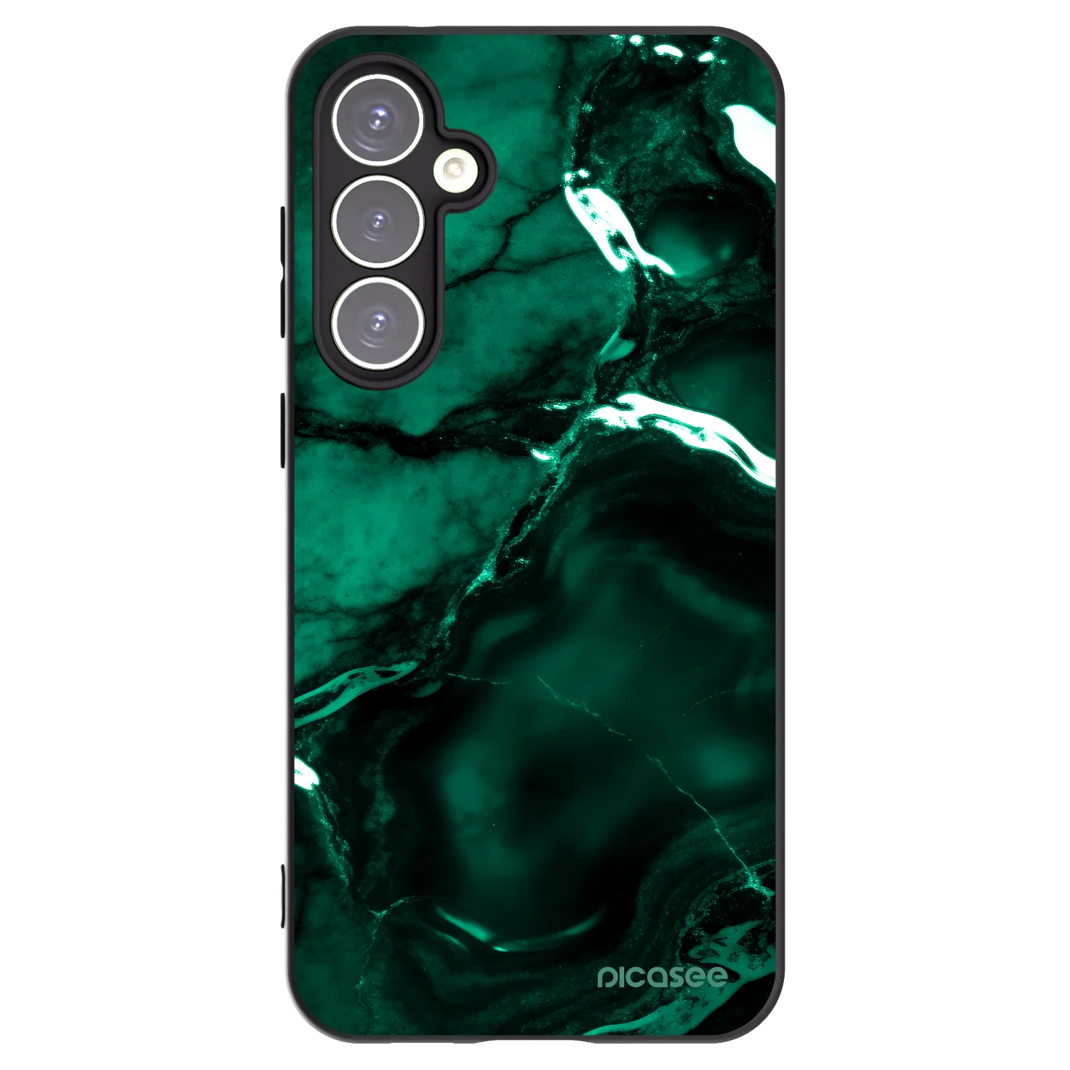 Picasee silikónový čierny obal pre Samsung Galaxy S23 FE S711B - Dark emerald