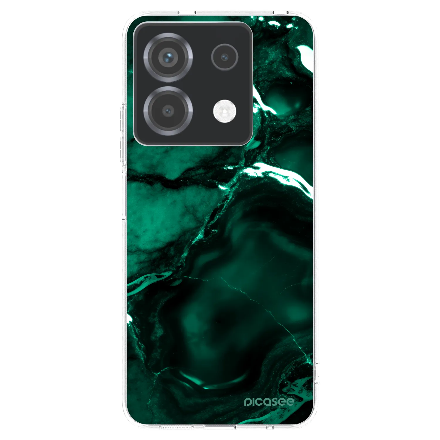 Picasee silikónový prehľadný obal pre Xiaomi Poco X6 - Dark emerald