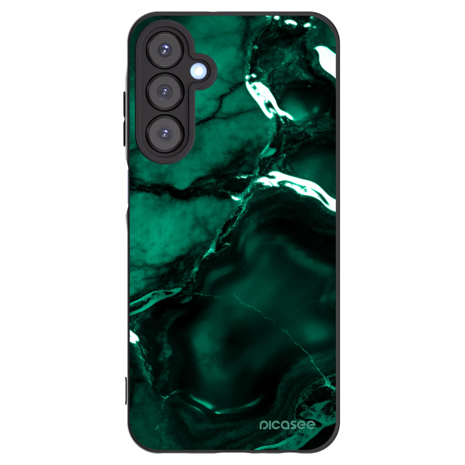 Picasee silikónový čierny obal pre Samsung Galaxy A25 A256B 5G - Dark emerald