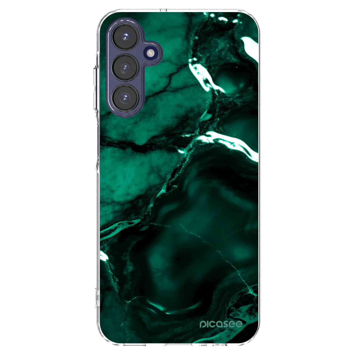 Picasee silikónový prehľadný obal pre Samsung Galaxy A15 A155F 4G - Dark emerald