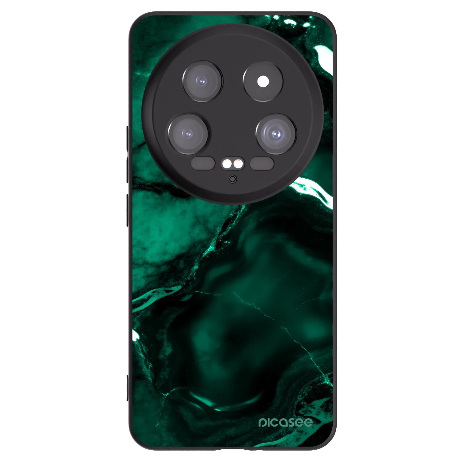 Picasee silikónový čierny obal pre Xiaomi 14 Ultra - Dark emerald