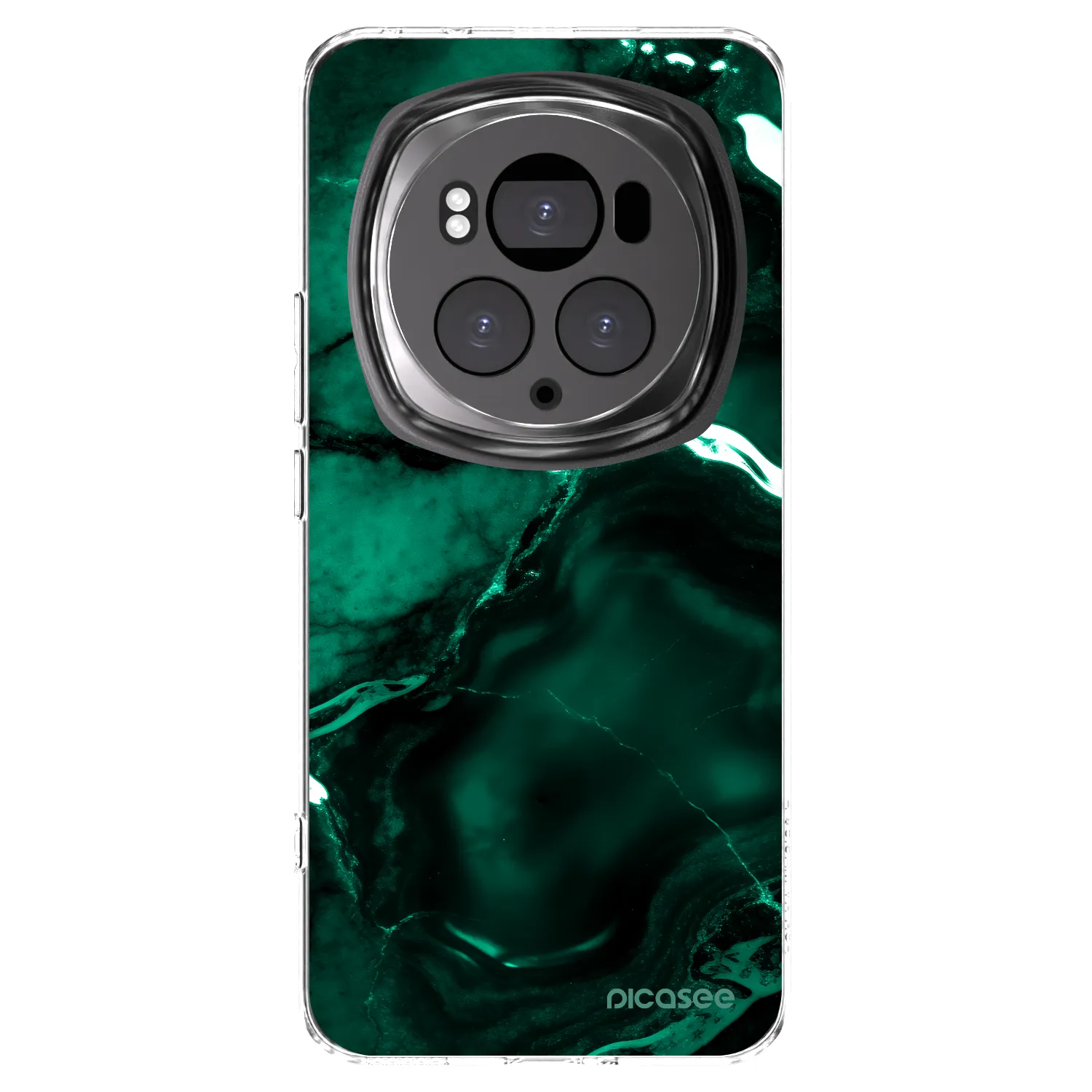 Picasee silikónový prehľadný obal pre Honor Magic6 Pro - Dark emerald
