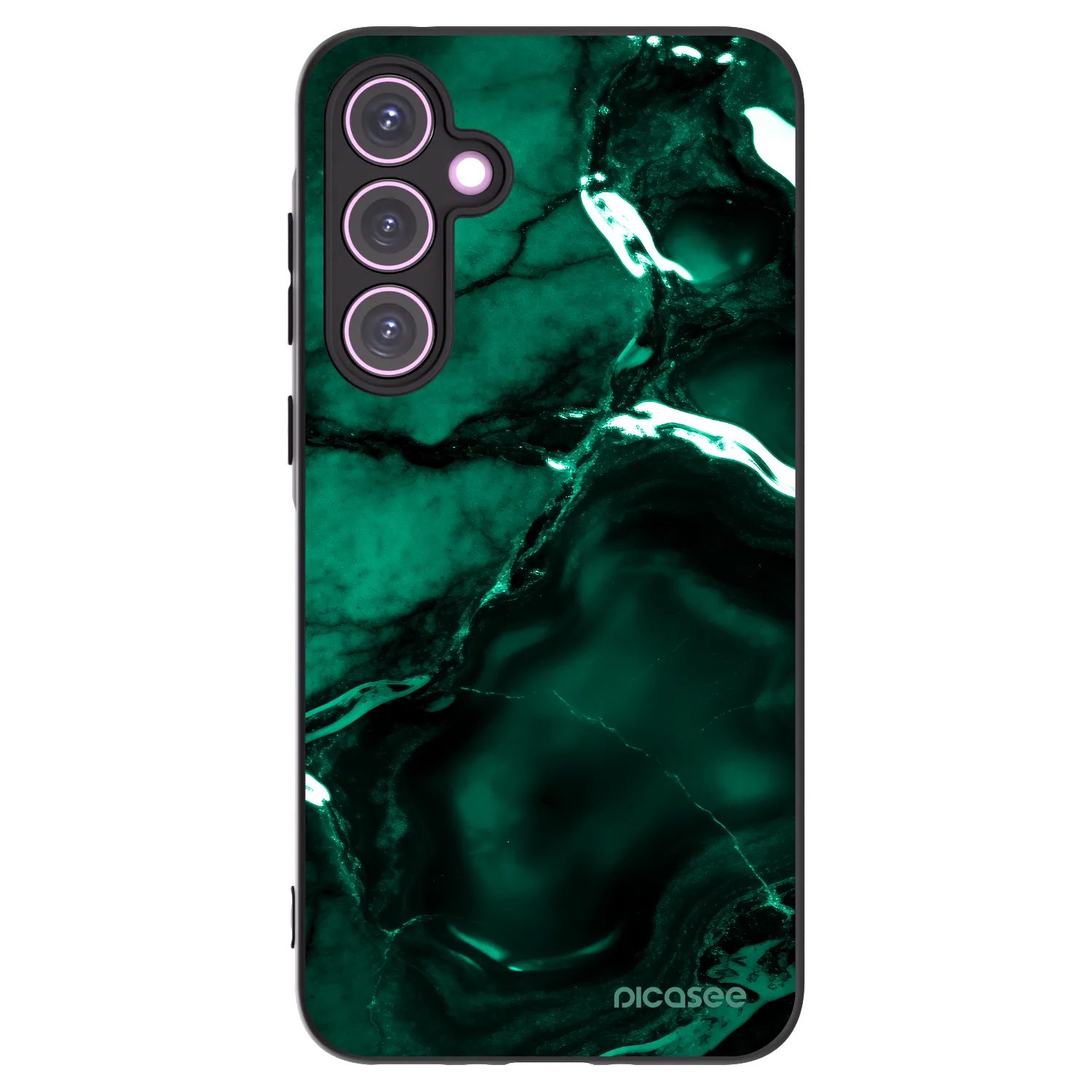 Picasee silikónový čierny obal pre Samsung Galaxy A35 5G A356B - Dark emerald