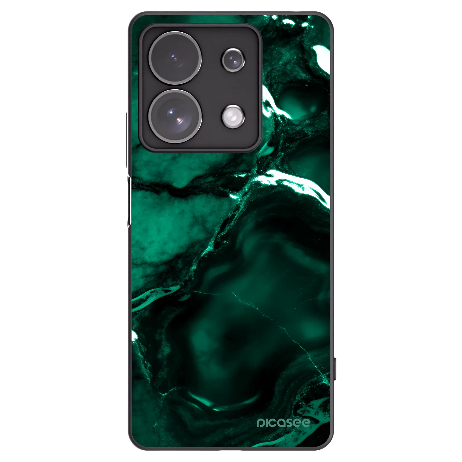 Picasee silikónový čierny obal pre Xiaomi Redmi Note 13 Pro 4G - Dark emerald