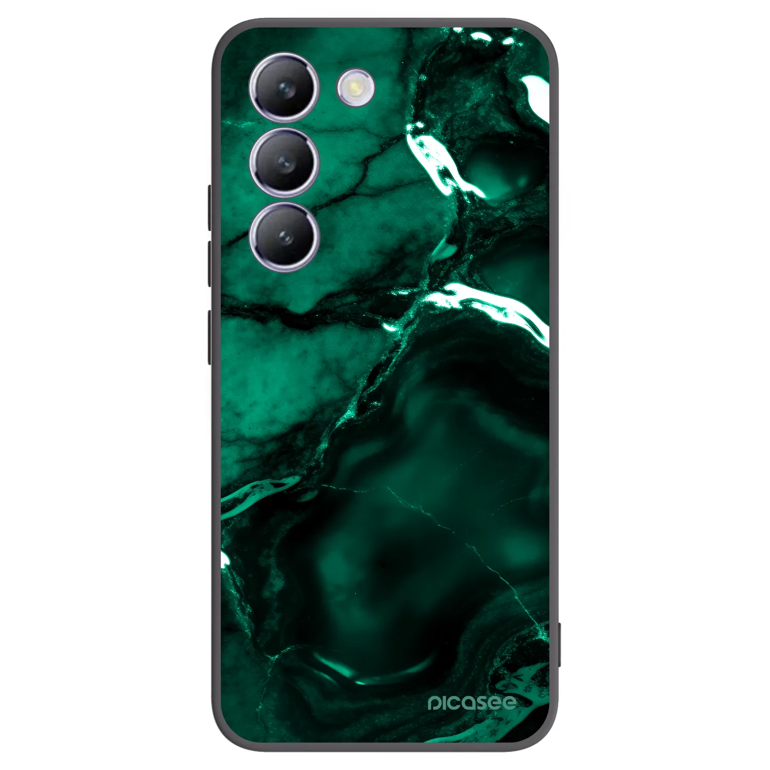 Picasee silikónový čierny obal pre Vivo V40 SE 5G - Dark emerald