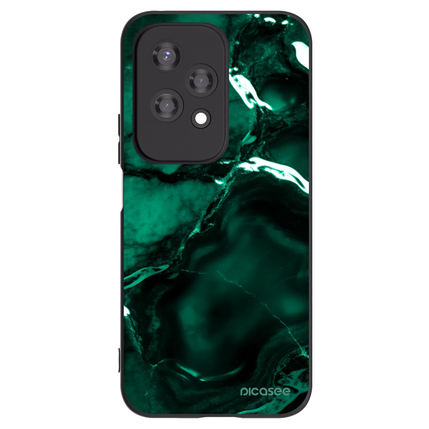 Picasee silikónový čierny obal pre Honor 200 Lite - Dark emerald